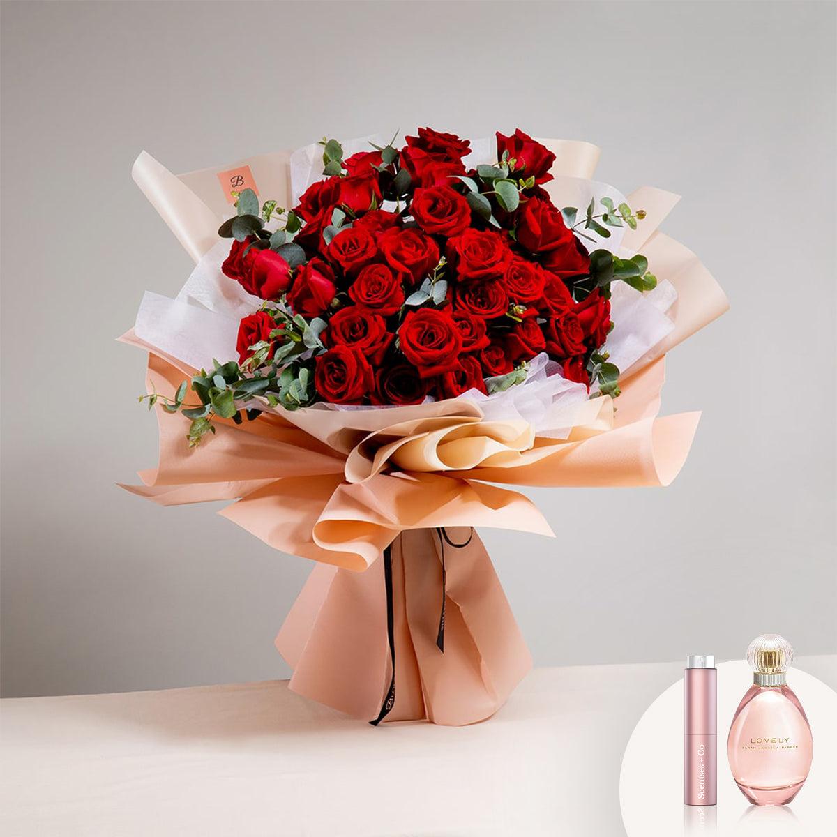 [BloomThis] Ashley Red Rose Bouquet Package