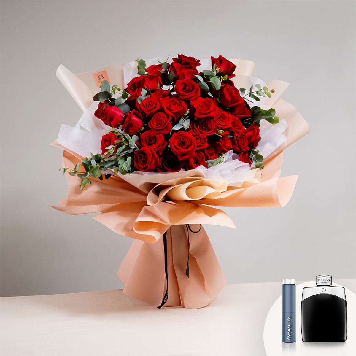 [BloomThis] Ashley Red Rose Bouquet Package