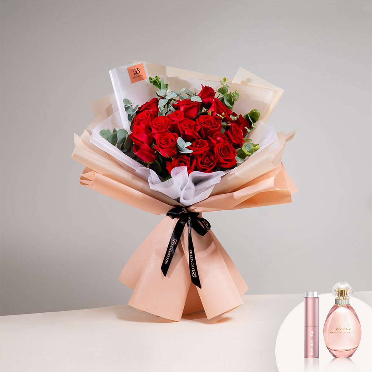 [BloomThis] Ashley Red Rose Bouquet Package