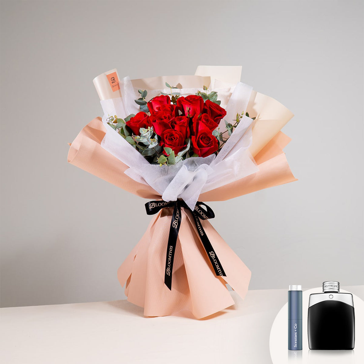 [BloomThis] Ashley Red Rose Bouquet Package