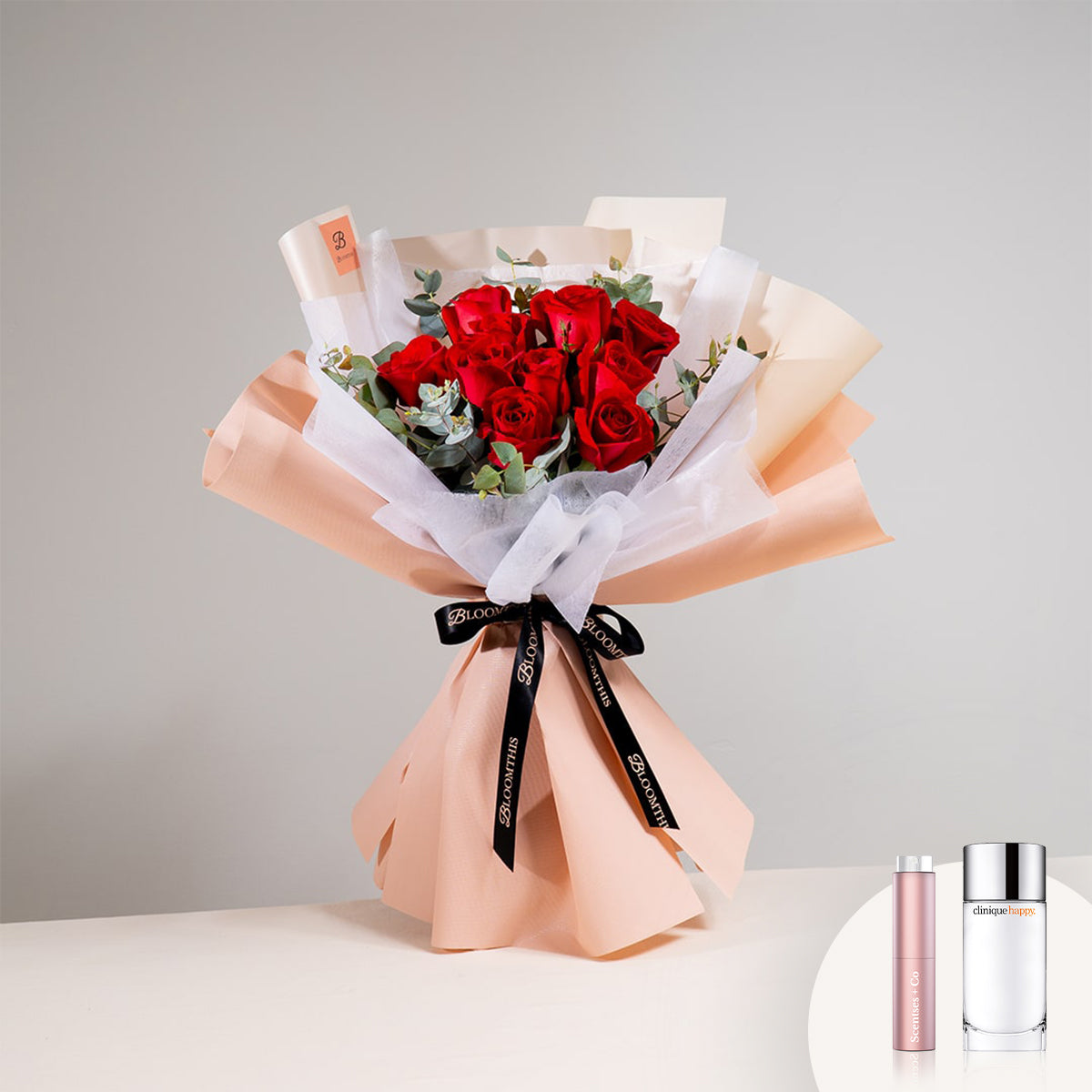 [BloomThis] Ashley Red Rose Bouquet Package