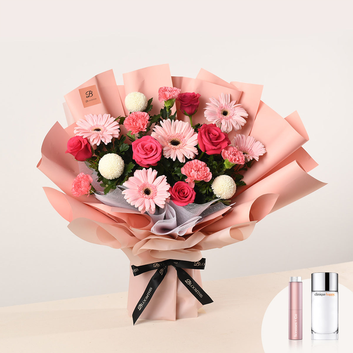 [BloomThis] Marilyn Pink Carnation Bouquet Package
