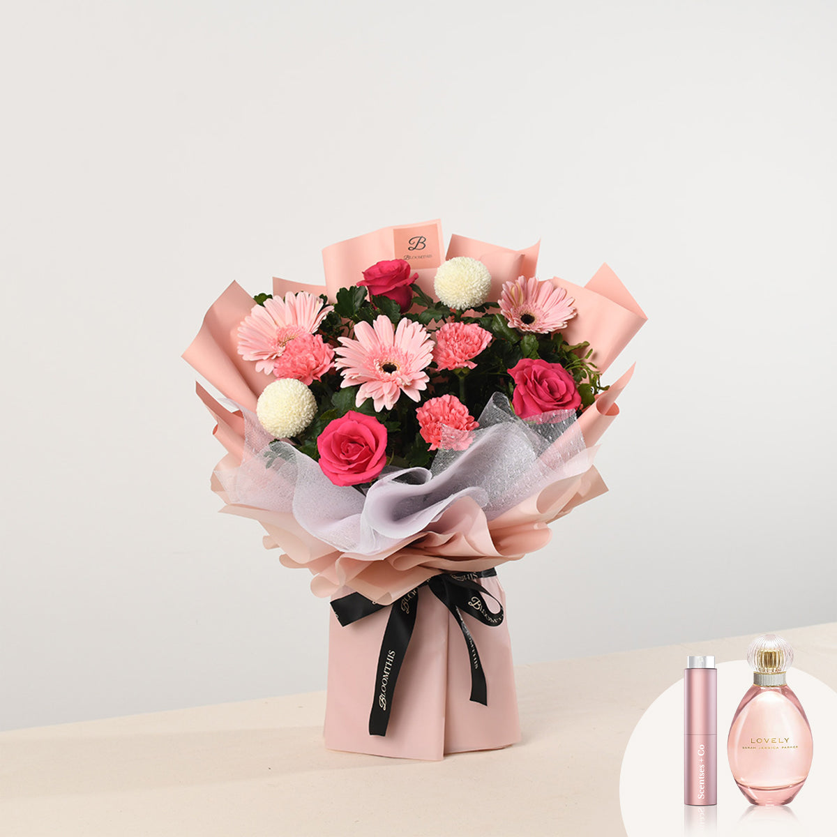 [BloomThis] Marilyn Pink Carnation Bouquet Package