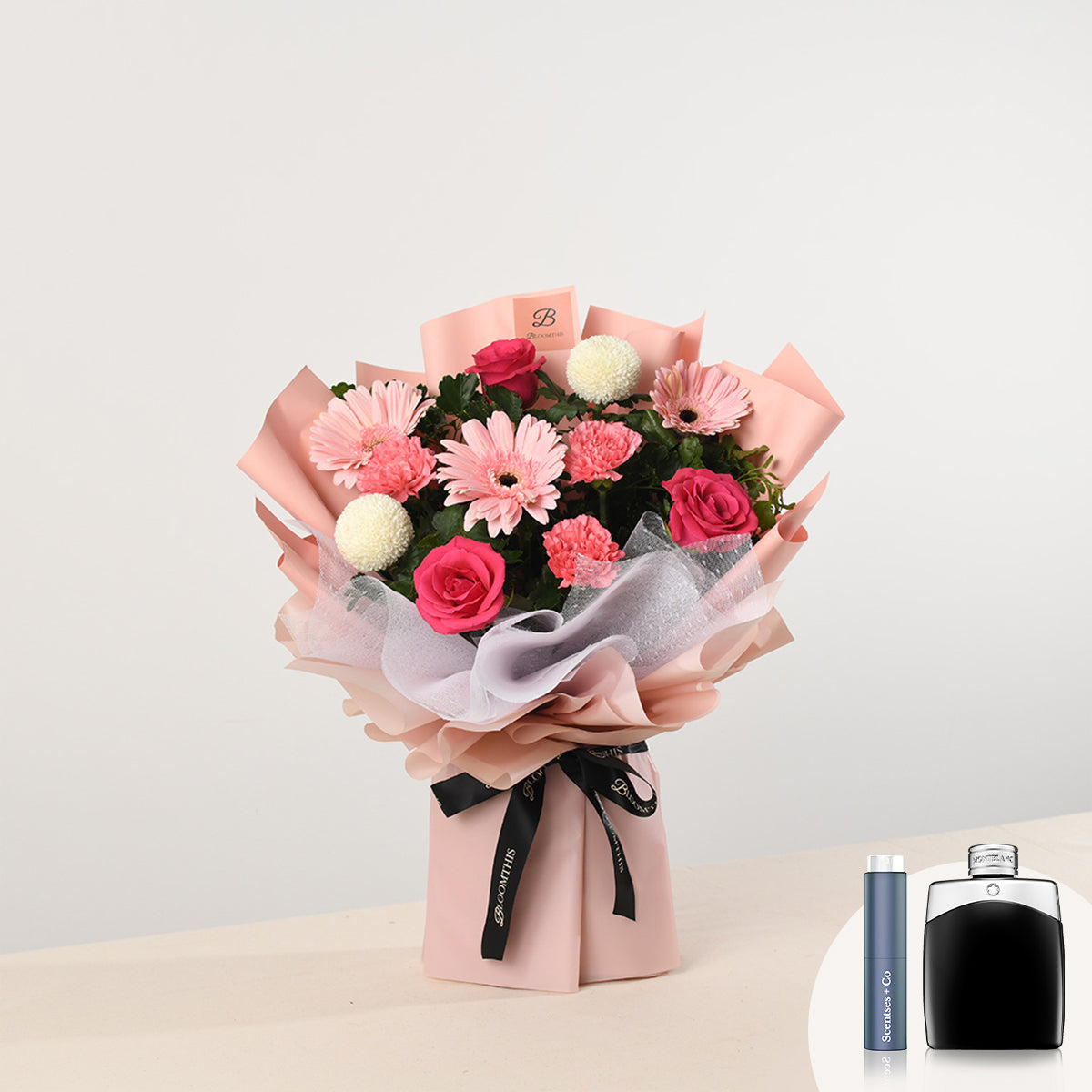 [BloomThis] Marilyn Pink Carnation Bouquet Package