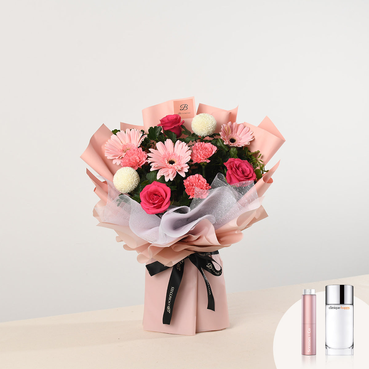 [BloomThis] Marilyn Pink Carnation Bouquet Package