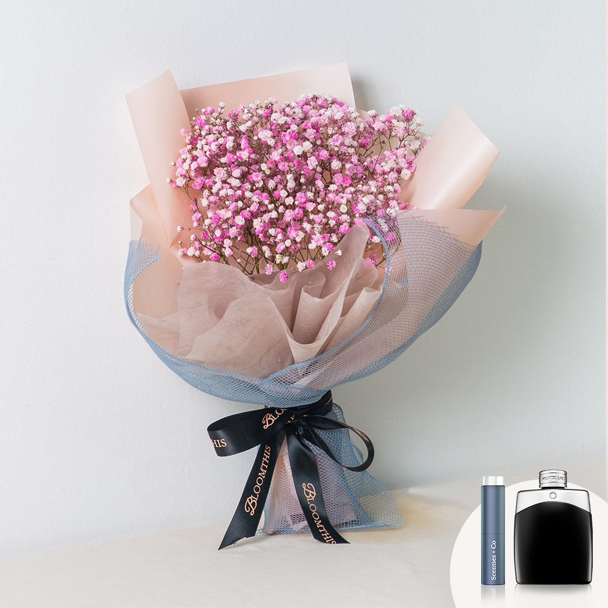[BloomThis] Janice Baby's Breath Bouquet Package