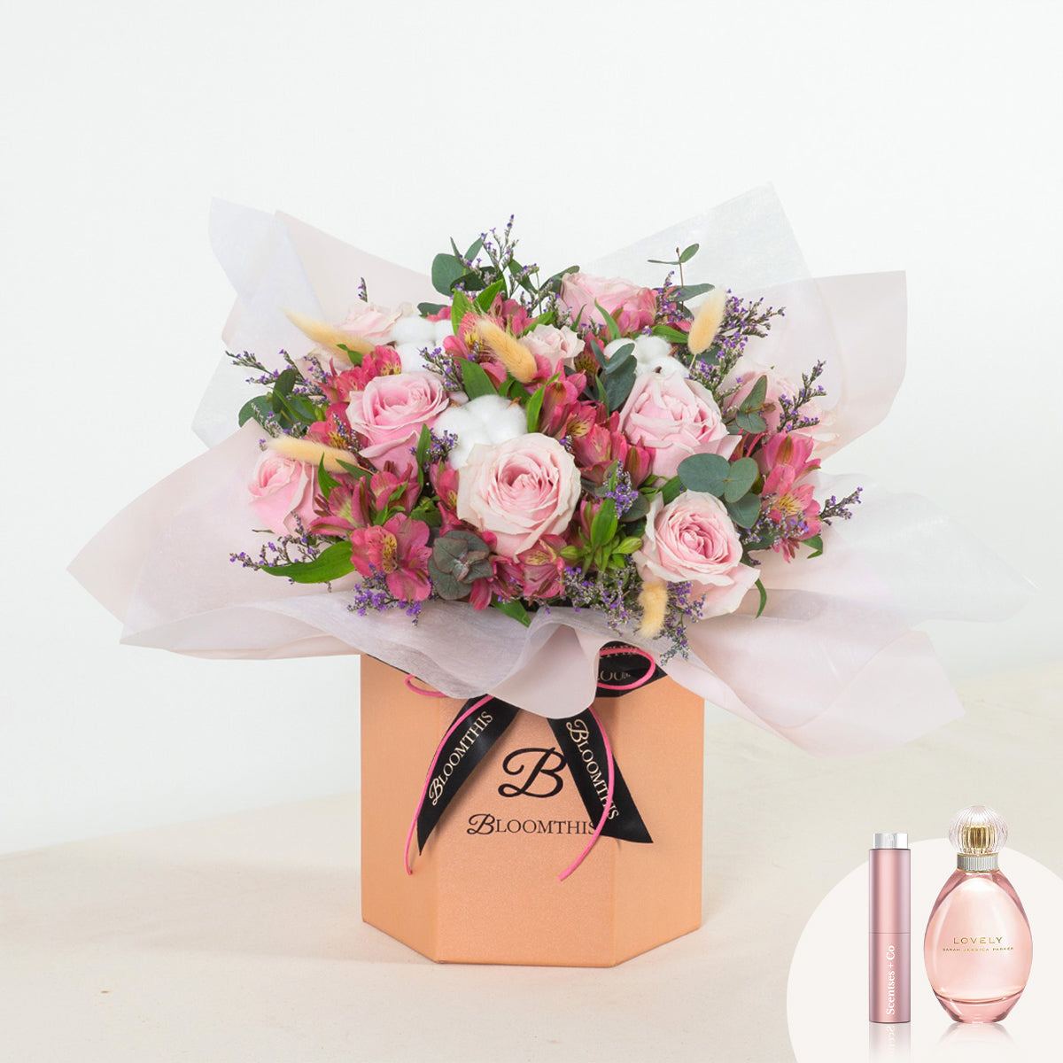 [BloomThis] Esmerelda Pink Rose Flower Box Package