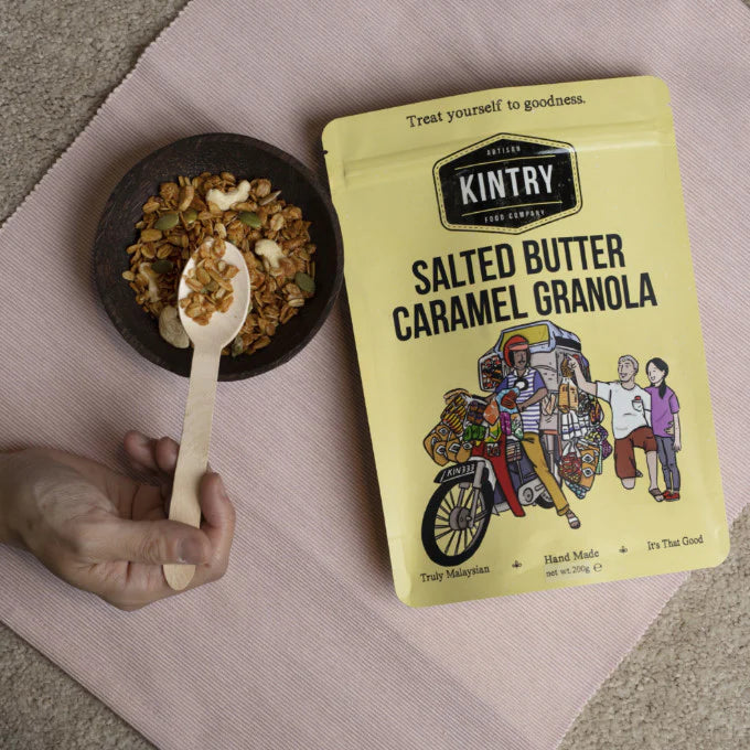 [Healthy Artisan Snacks] Kintry Oat Cookies, Chocolate Hazelnut Granola, Pandan Gula Melaka Granola, Salted Butter Caramel Granola