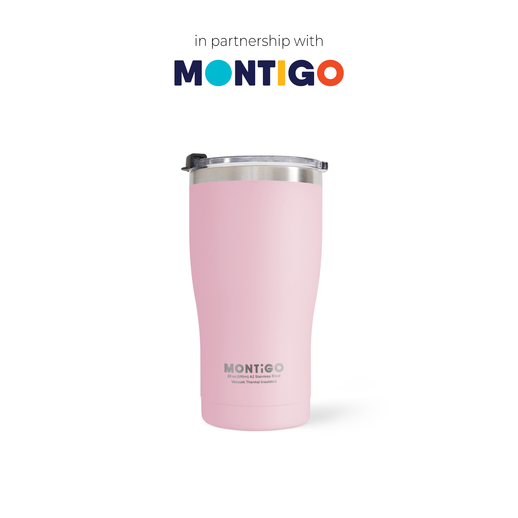 [Timeless Tumbler] Montigo Knight's Tumbler 590ml - Baby Pink