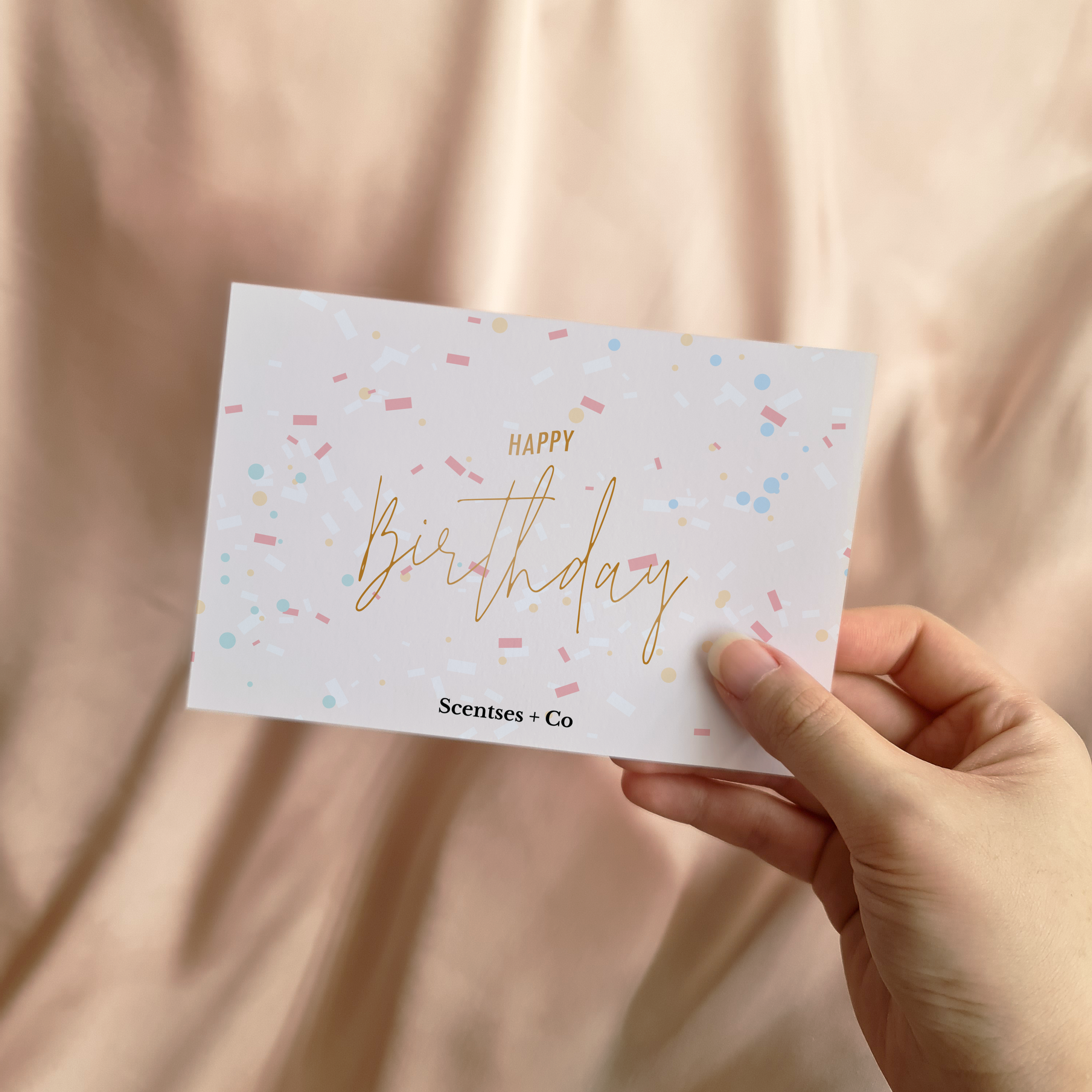 Card: Confetti Happy birthday!